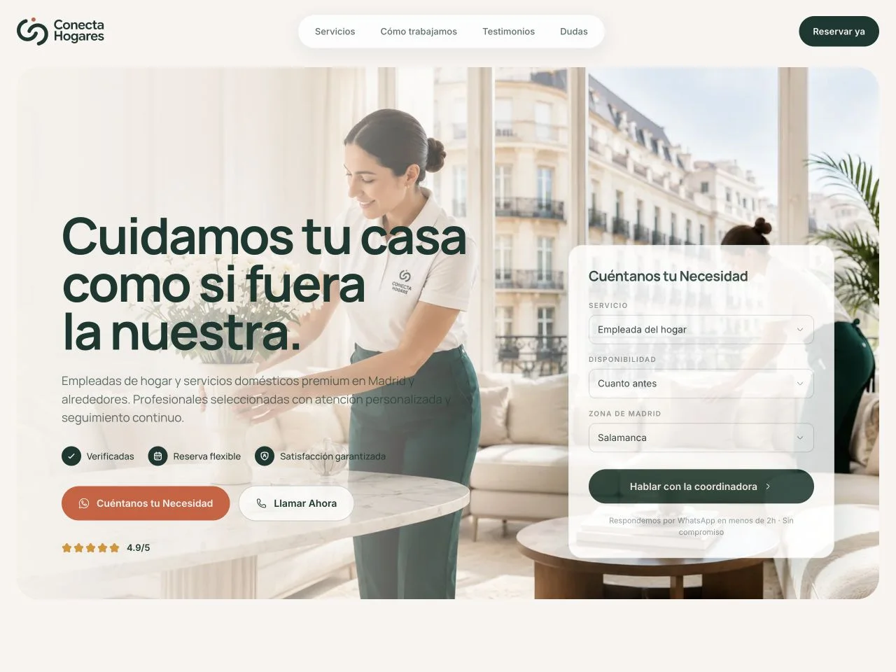 Website developed by Serotiva: Conecta Hogares